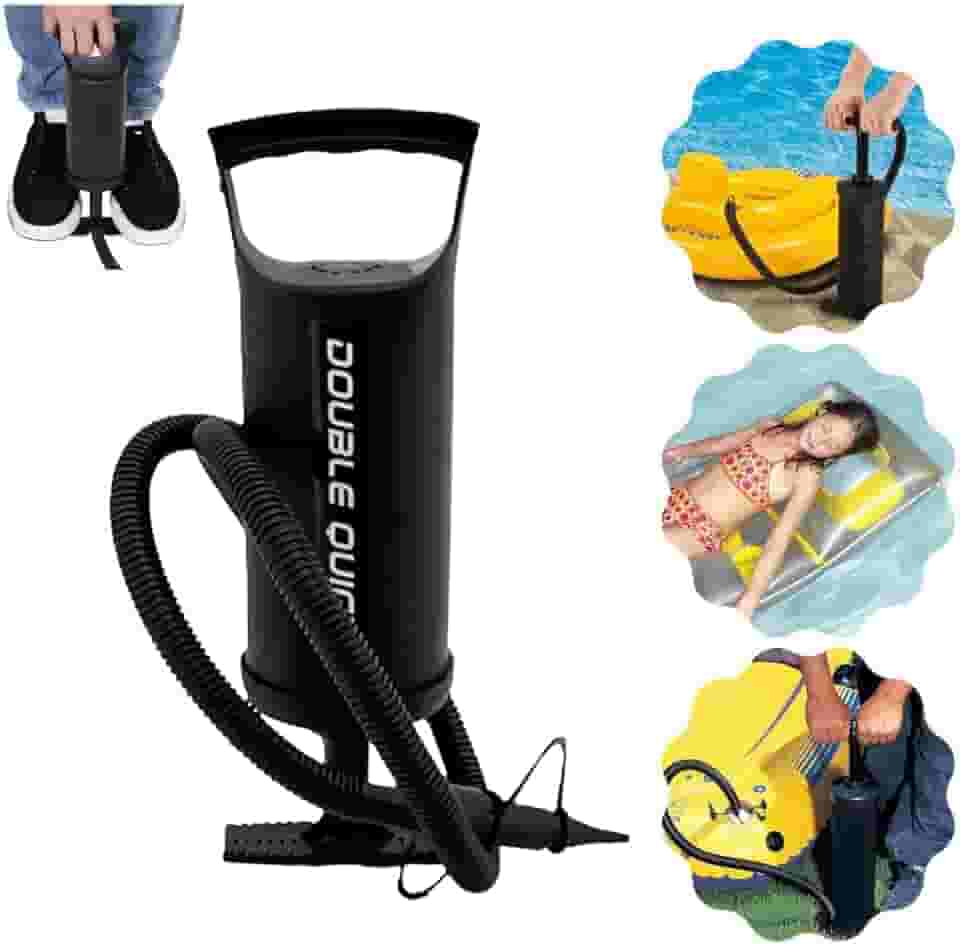 Bomba De Ar Manual Portátil P/Encher Piscina Boia Colchao