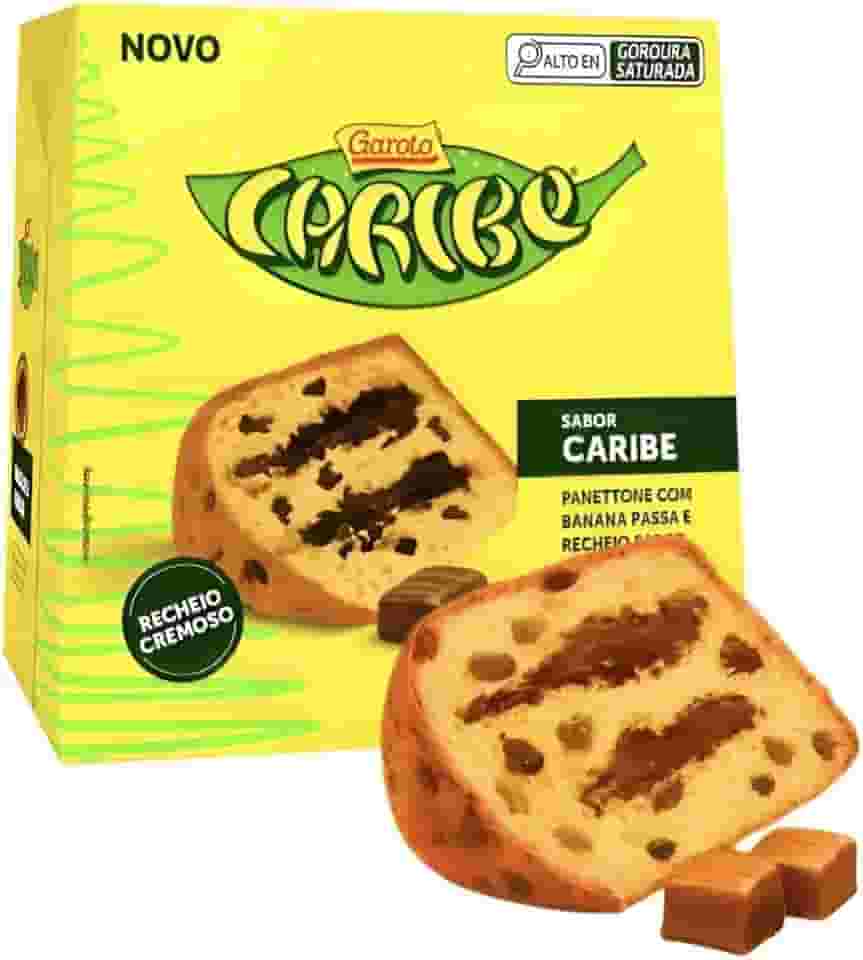 Panetone Chocotone Caribe Gourmet Trufado Releitura Chocolate E Banana
