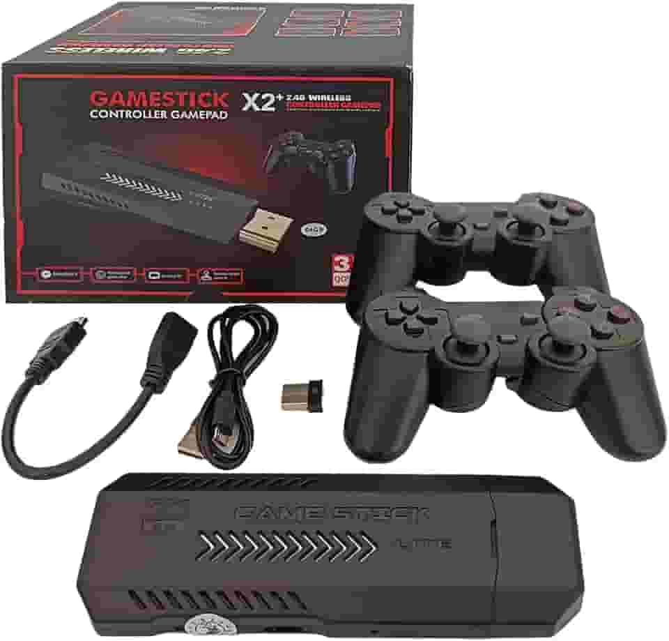 Super Game Stick 4K X2 de 64 gb Jogos Retro Versão Otimizada