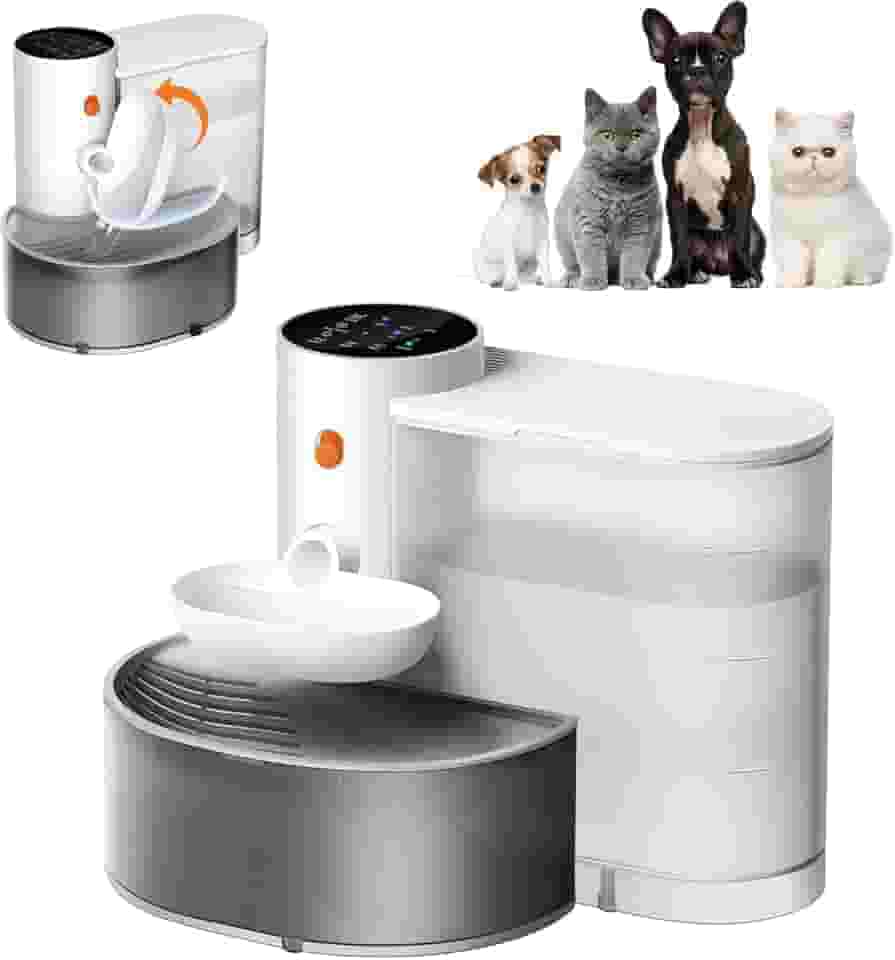 Beberouro sem Fios para Gatos, sem Filtro,Grande Capacidade de 3.5L Dispensador de água Automático Recarregável para Gatos e Cães Pequenos