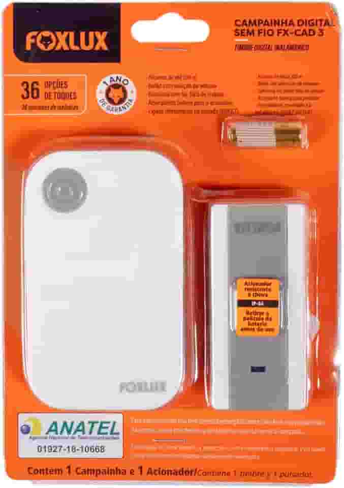 Campainha Sem Fio Bivolt Fx Cad 3