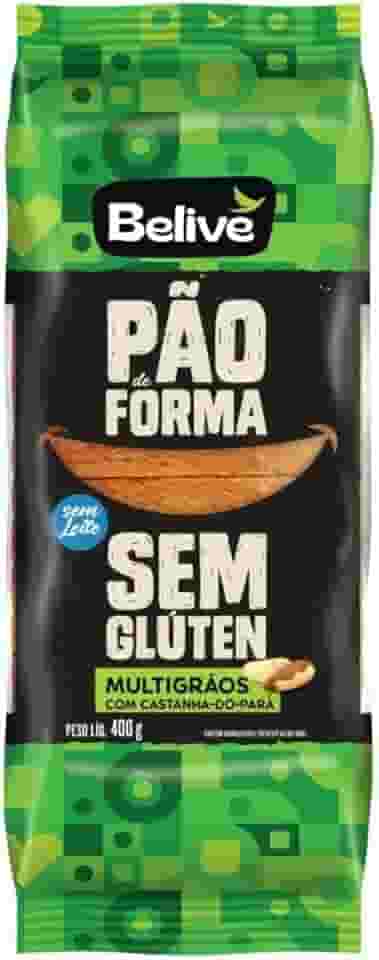 Pão de Forma Multigrãos Sem Glúten Sem Lactose 400g - Belive