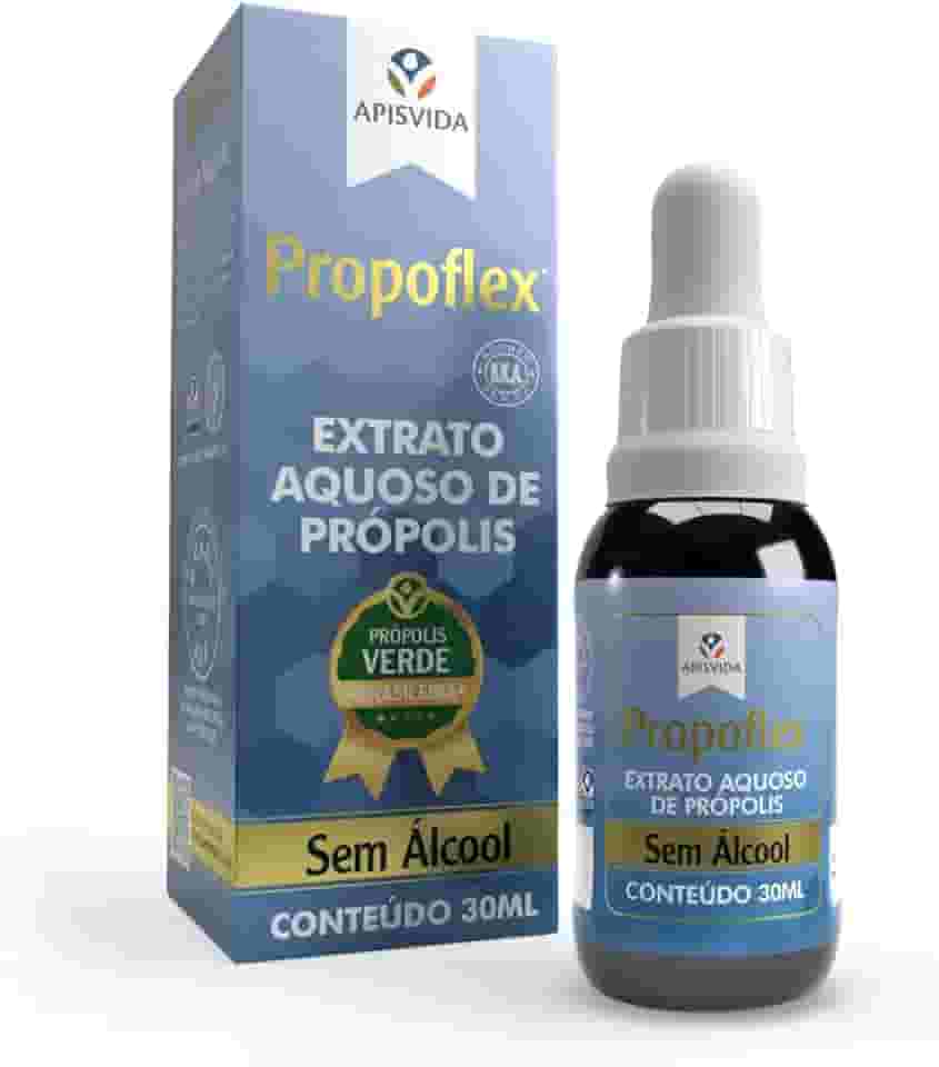 APISVIDA Extrato Aquoso de Própolis Verde Propoflex | 30mL | Produto Natural Sem Álcool e Produção Controlada