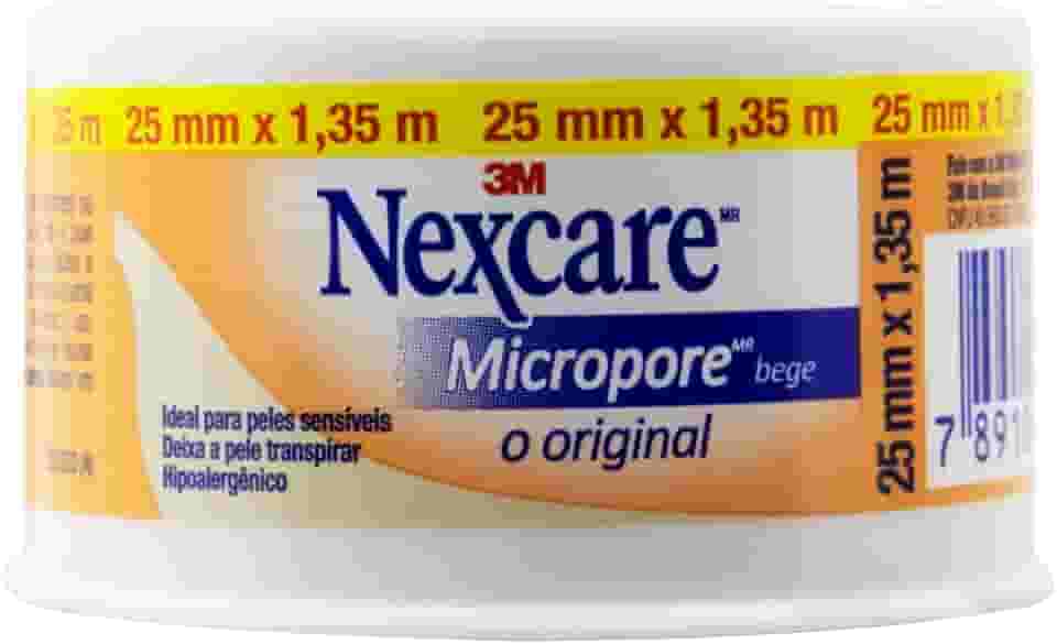 3M, Fita Micropore Nexcare, Bege - 25 mm x 1,35 m