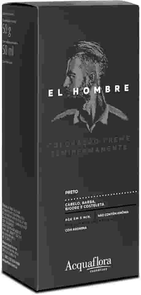 Acquaflora Preto Kit Coloração Creme Semipermanente El Hombre