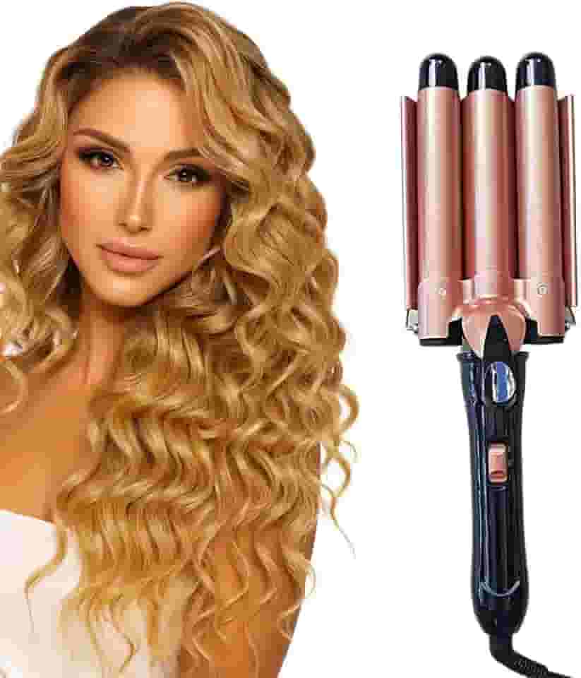 TriWave™ Modelador de CACHOS Tri-Ondas PRO 25mm Bivolt Prancha em Cerâmica, Cachos Rápidos Sem Frizz