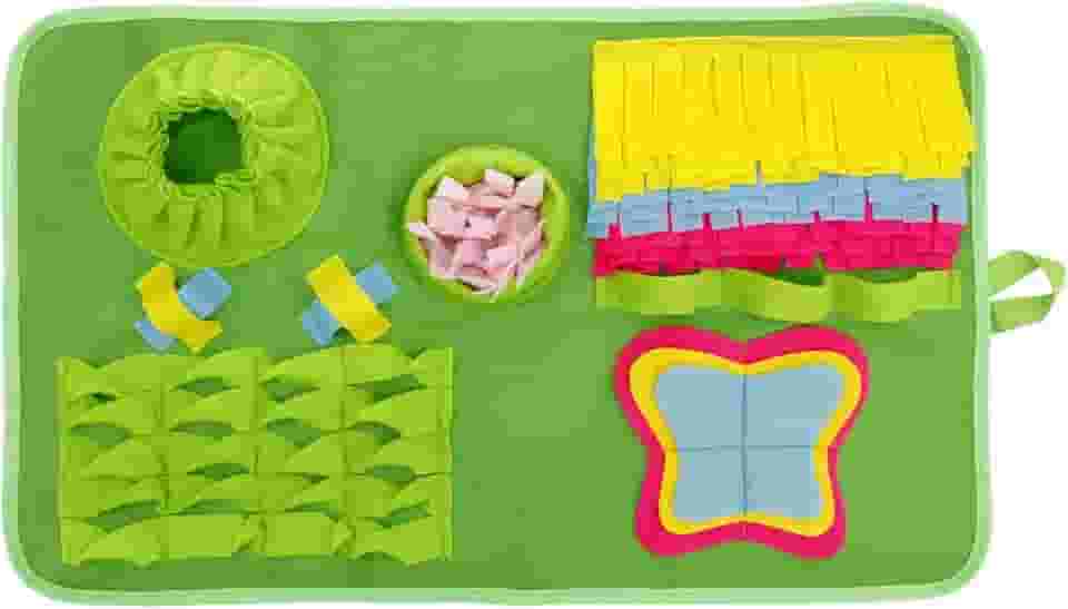 Tapete Snuffle para cães, tapete de snuffle para tédio e treinamento, alimentação lenta, tapete de alimentação para cães, tapete de comida de cachorro para forrageamento, treinamento de cheiro, alívio