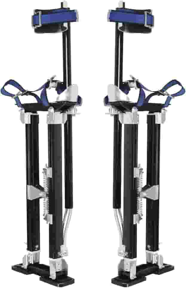 Palafitas de drywall de liga de alumínio de 61 a 101 cm com preto para trabalhar em lugares altos (preto, 61-101 cm)