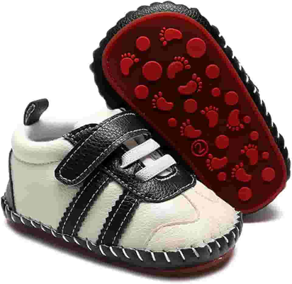 Tênis de caminhada infantil com sola de borracha para bebês meninos meninas couro sintético sola de borracha primeiros passos infantil desenho animado chinelos berços