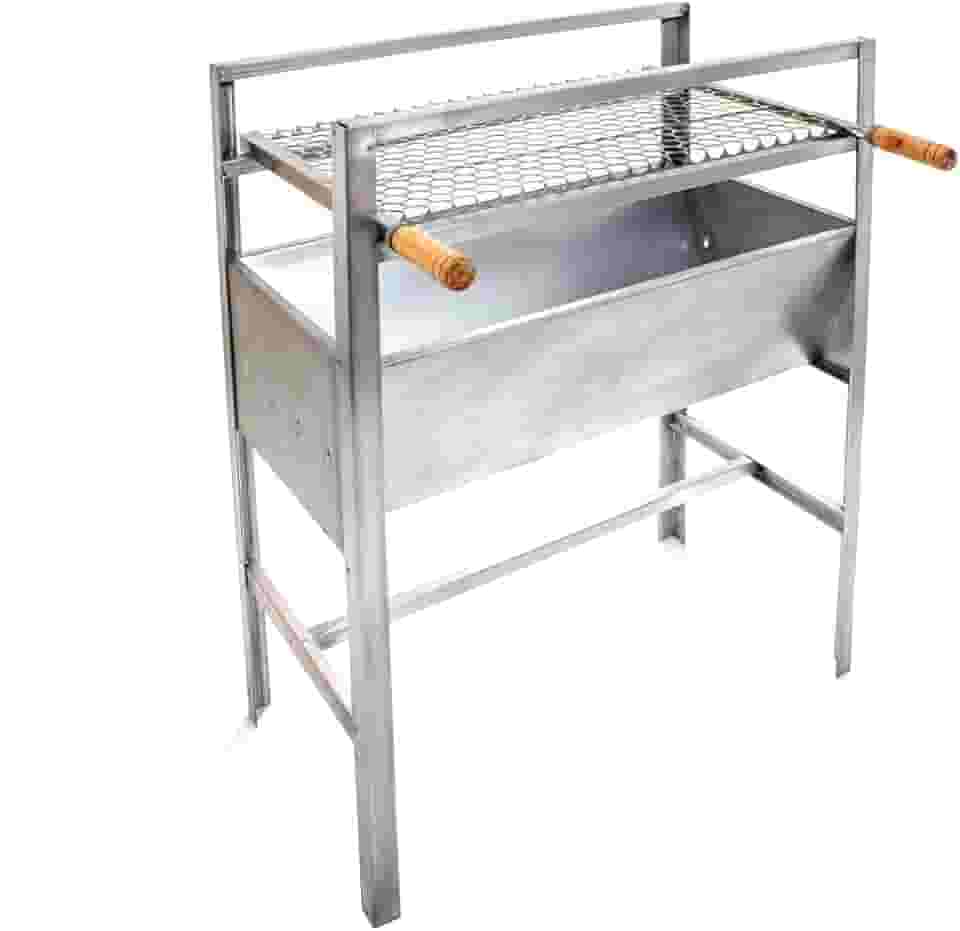 Churrasqueira Portátil Reforçada de Aço Galvanizada Modelo Grande