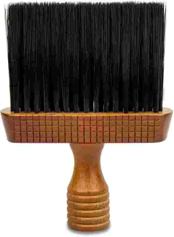 Espanador Madeira Rustico Barbeiro Profissional Cabeleireiro