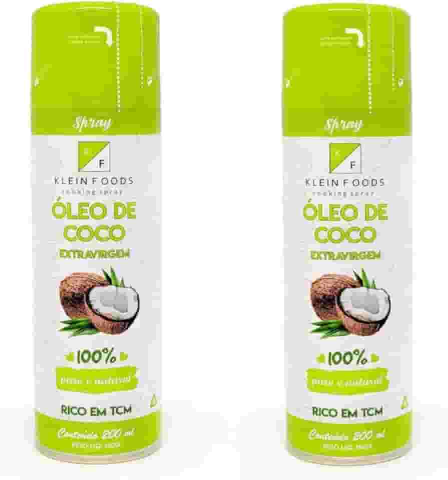 Kit com 2 Óleo de Coco Extravirgem Spray 200 ml Klein Foods
