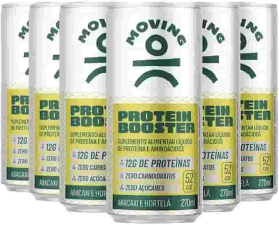 Combo 6 Refrigerante Proteico MOVING Abacaxi e Hortelã 270ml