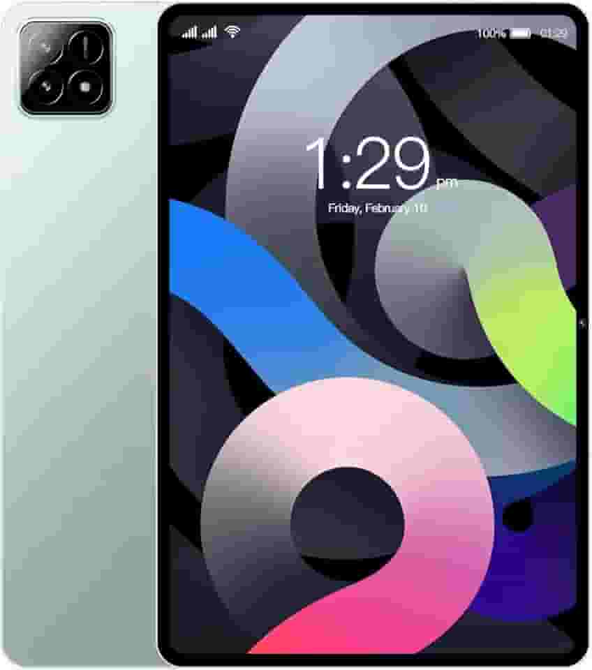 Xixaomiro S11 Tablet, 10.1 Polegada Android 14, 8GB+128GB Tablet com Película de Proteção, Caneta stylus, 1920x1200 Tela, WIFI 5G 13MP/5MP Câmera 8000mAh Bateria(Verde)