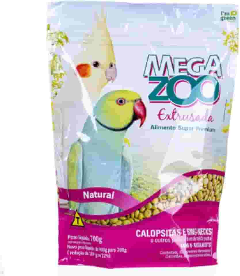 Ração Megazoo Extrusada Calopsitas/Ring Necks (MM15) 700g