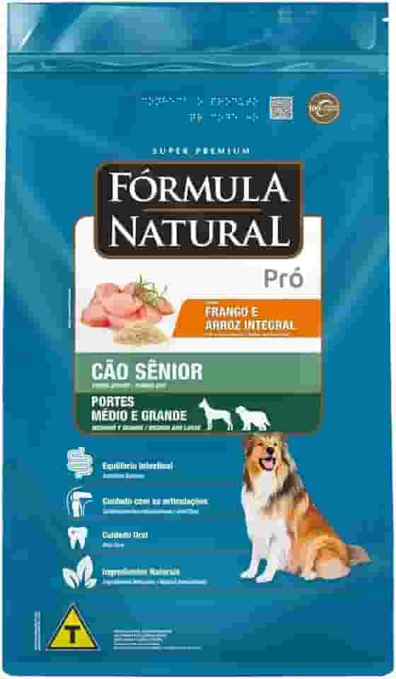 Fórmula Natural Super Premium Pró Cão Sênior Portes Médio E Grande Sabor Frango E Arroz Integral 15KG