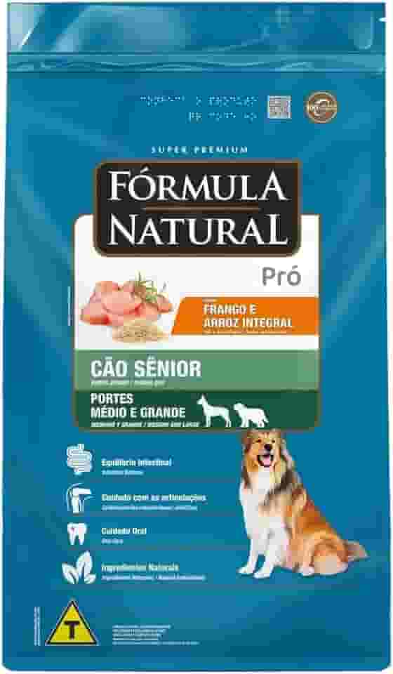 Fórmula Natural Super Premium Pró Cão Sênior Portes Médio E Grande Sabor Frango E Arroz Integral 15KG