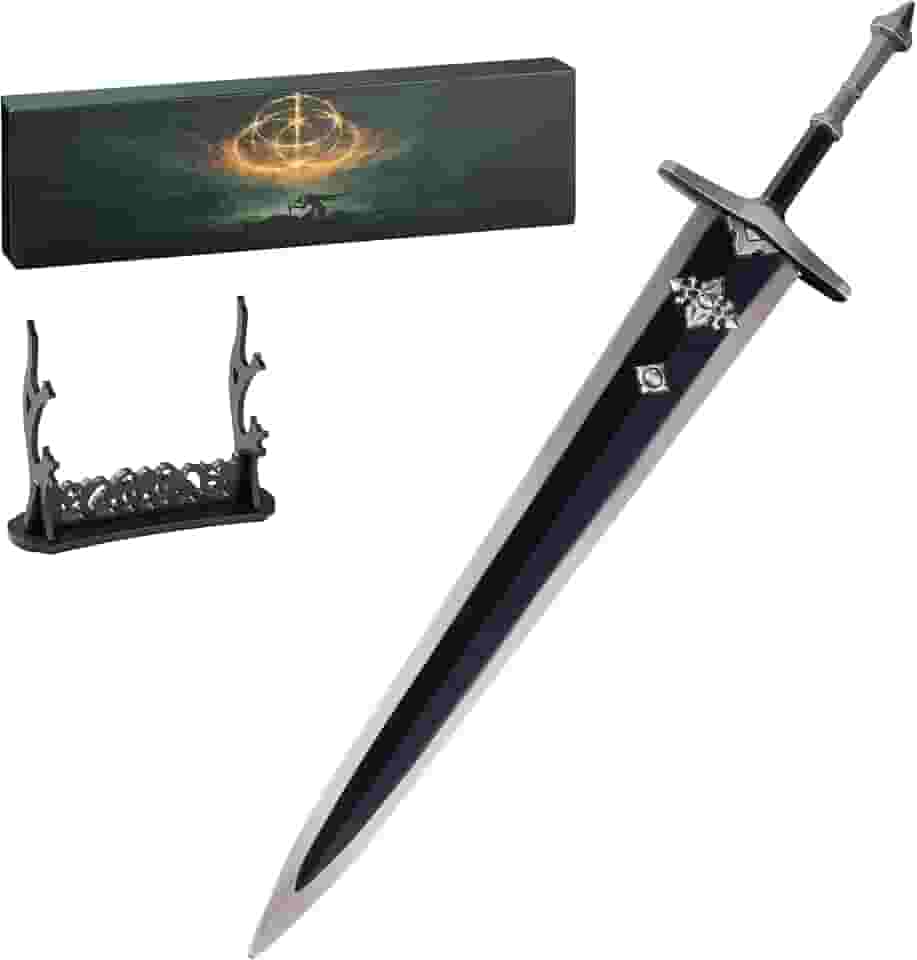 Elden Ring DLC Lone Wolf Greatsword, modelo reduzido em escala igual, artesanato de metal de 11,8 polegadas, melhor escolha de amantes da coleção, ornamento requintado para jogabilidade