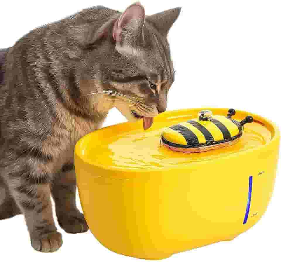 Bebedouro Fonte de Água 2 litros para Gatos Silencioso com Voltagem Segura Janela de nível de água