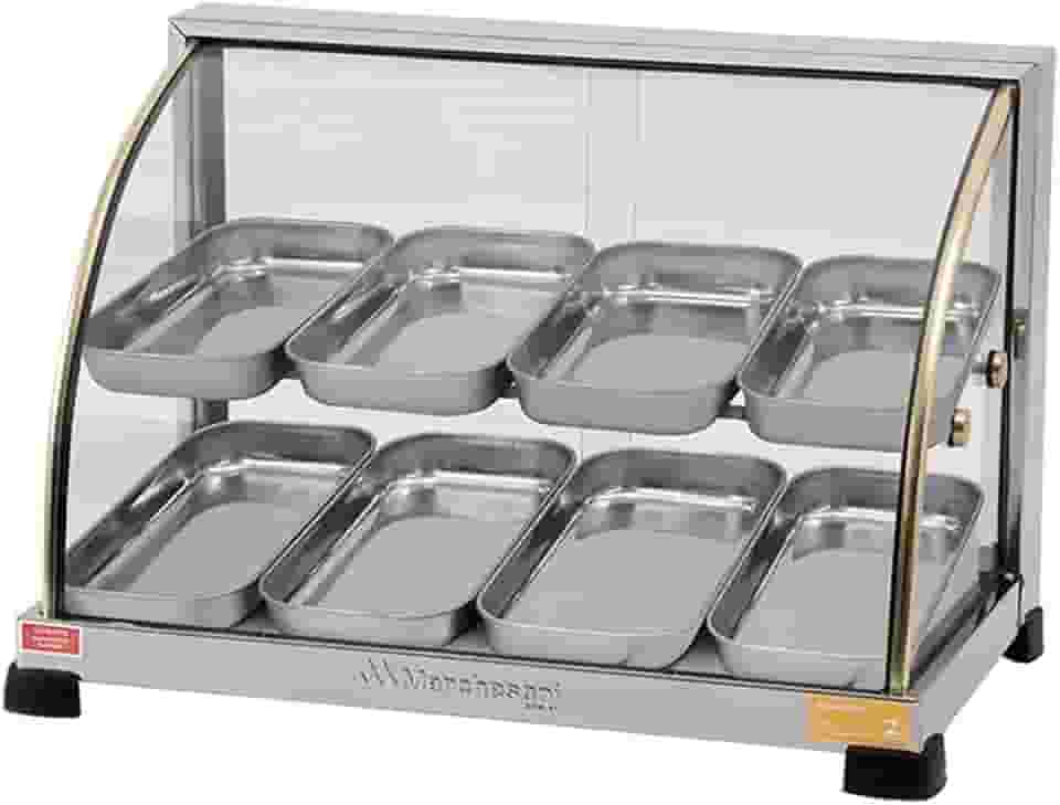 Estufa Curva Dupla, 8 Bandejas, 220V, Marchesoni Ouro, Inox