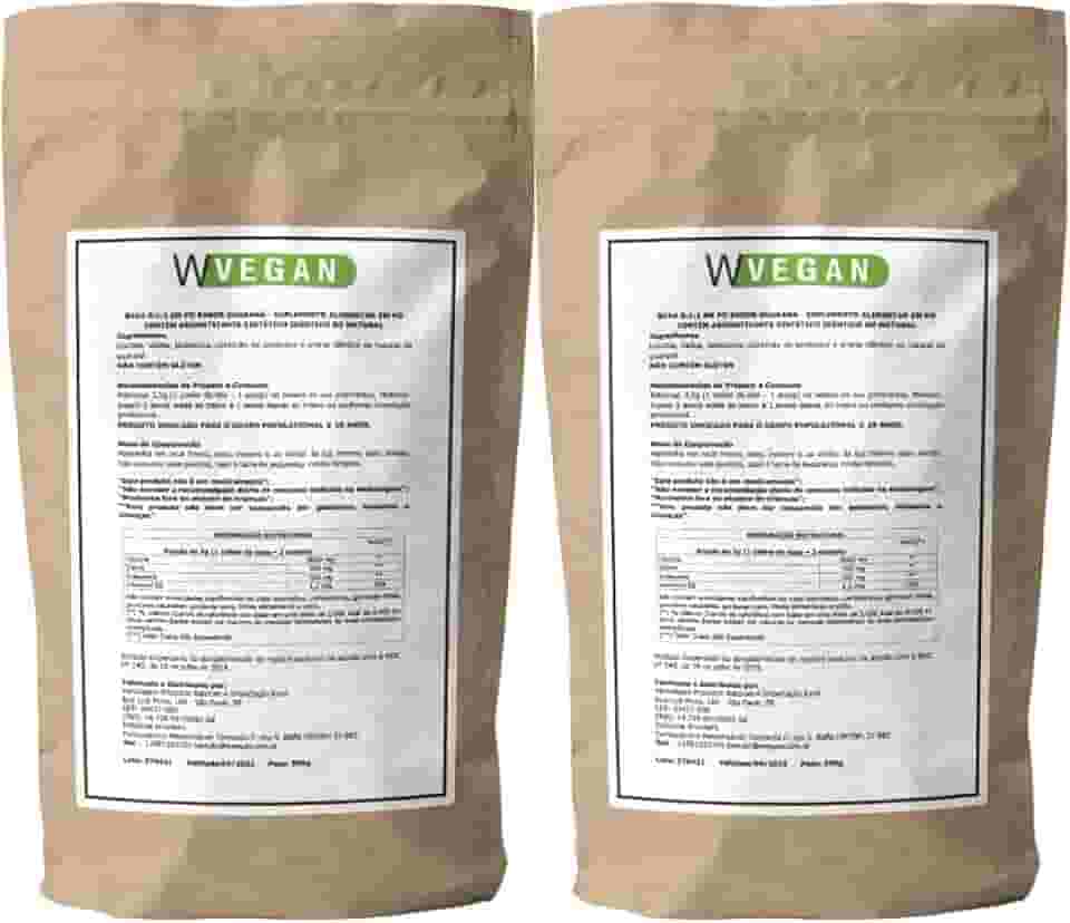 W Vegan Bcaa Po 1Kg Sabor Guarana Embalagem Refil Wvegan Vegano Aminoacido