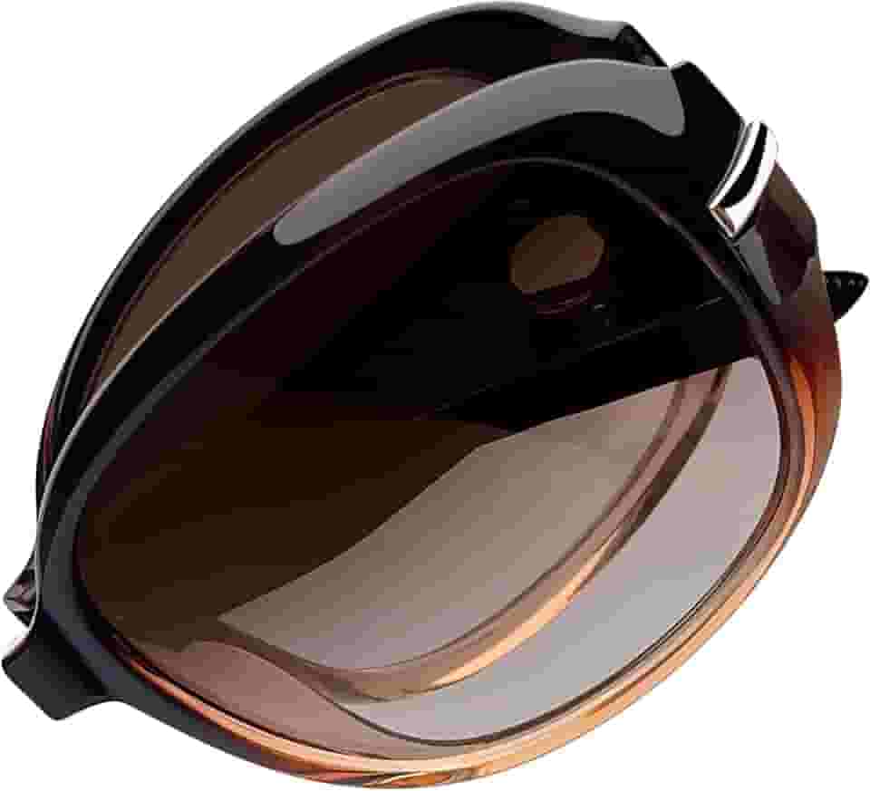 Dobrável Óculos de Sol Femininos Polarizados Grande Armação Óculos Escuros para Mulheres