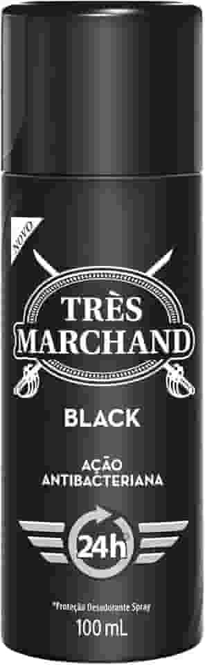 Très Marchand Desodorante Spray Masculino Black 100Ml