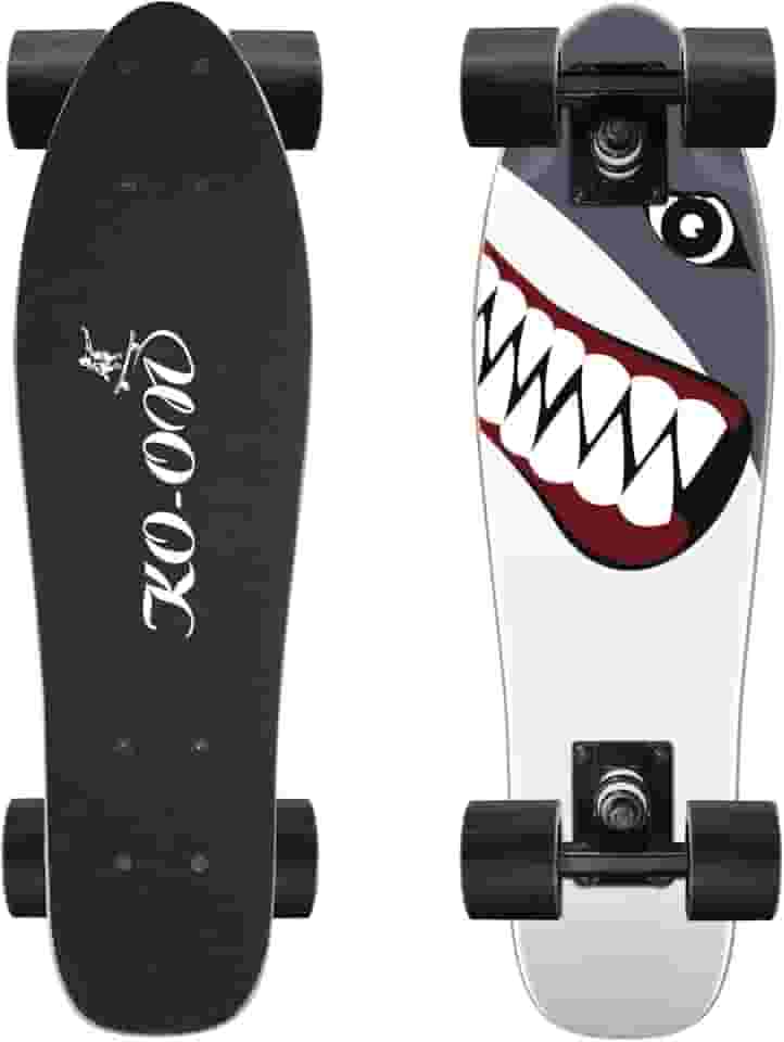 KO-ON Skates completos skates mini cruiser de 55 cm para iniciantes, crianças, meninos e meninas