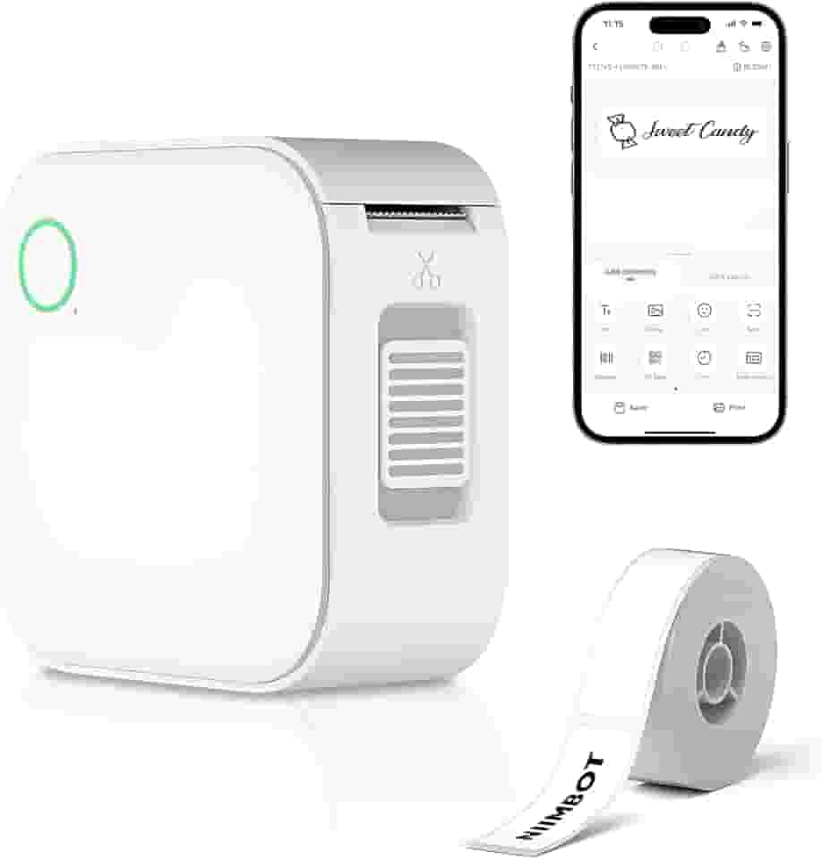 Impressora Térmica Portátil para Etiquetas Adesivas, Compacta e Inteligente, Conexão USB Type-C, Ideal para Casa, Escritório e Viagens, Compatível com Smartphones e Computadores