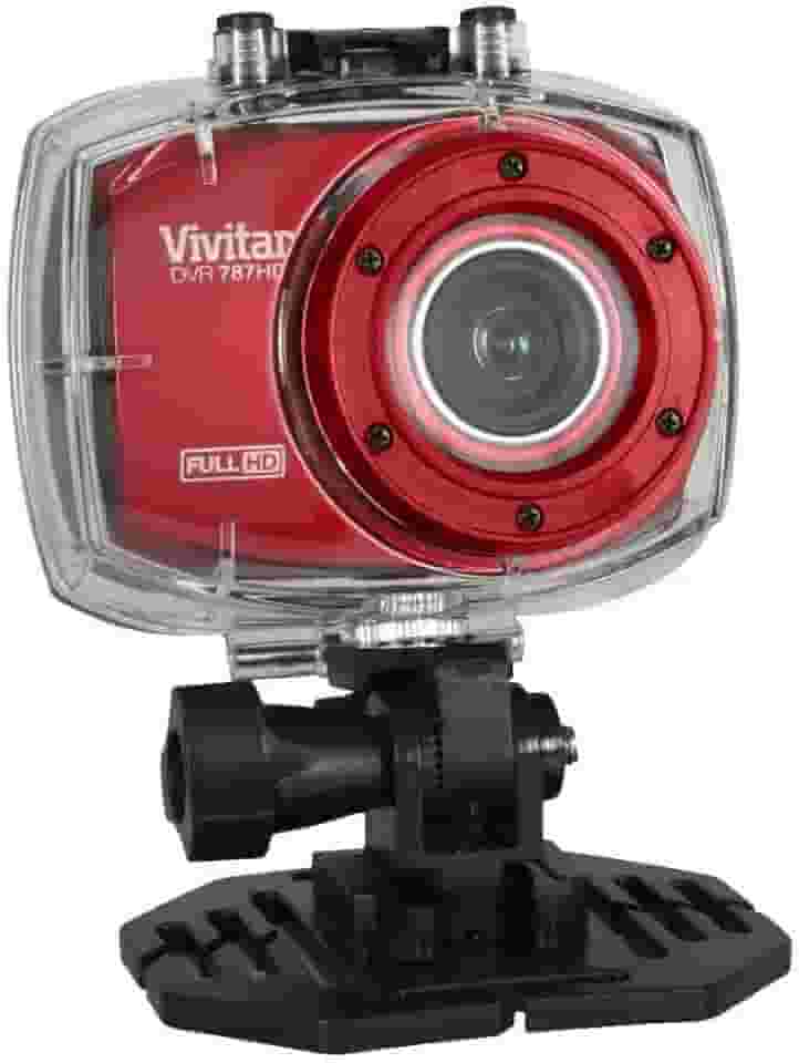 Câmera Filmadora de Ação, Vivitar, DVR787HD, Vermelha