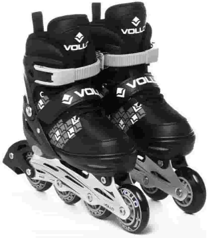 Patins In Line Cinza e Preto Pequeno Vollo Sports