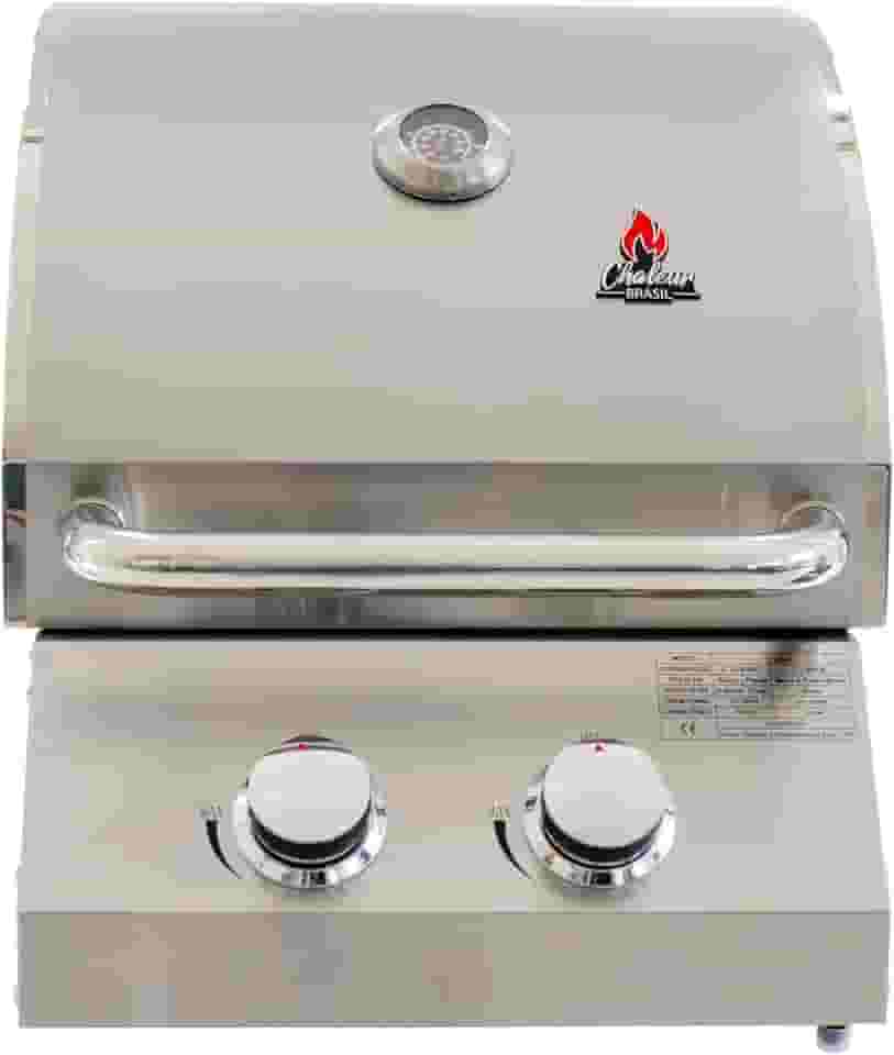 Churrasqueira a Gás Chaleur Grill de Embutir 2 queimadores para Bancada Chaleur Brasil