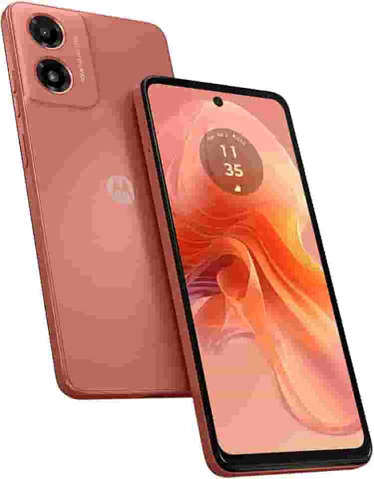 Smartphone Motorola Moto g04s - 128GB 8GB (4GB RAM+4GB Ram Boost) AI Camera 16MP sensor FPS lateral Coral