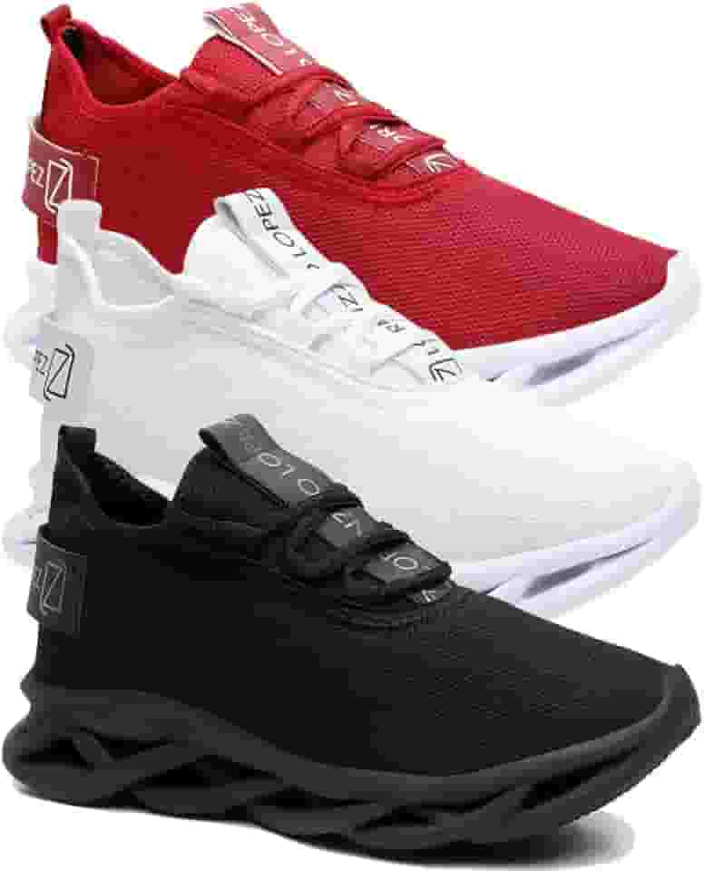 Kit 3 Tênis Masculino de Academia e Corrida Leve Macio e Confortável