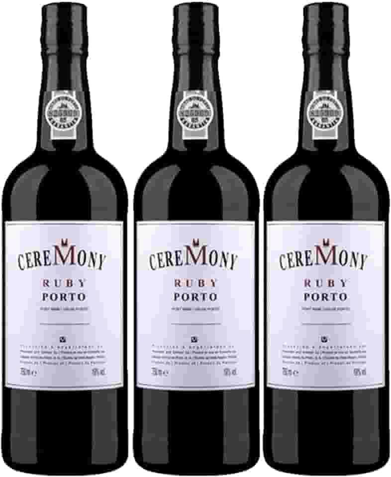 Kit 3x Vinho Tinto Português do Porto Ceremony Ruby 750ml