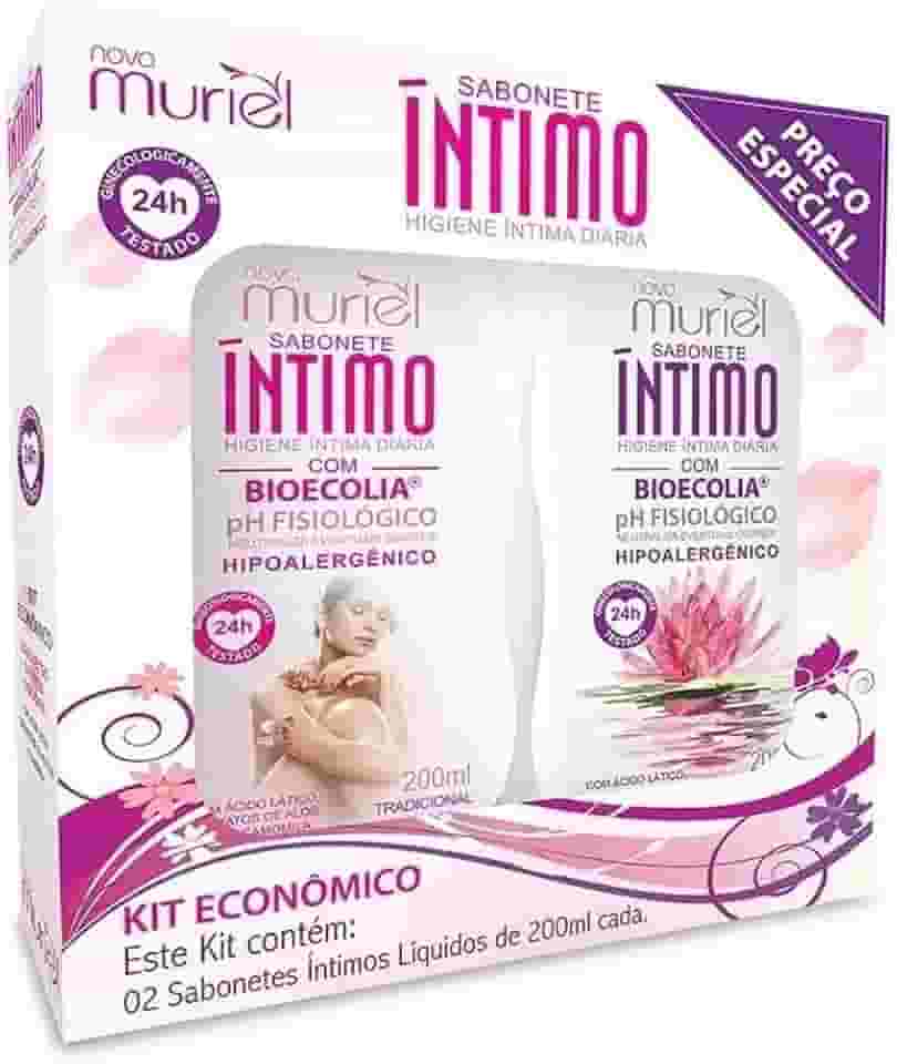Kit Sabonete Íntimo + Sabonete Íntimo Floral 200Ml, Muriel