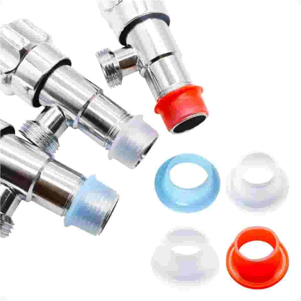 Veda Rosca de Silicone ¾ e ½ Torneira Junta Borracha Anti Vazamento Kit 20 Pçs