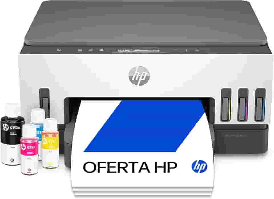 Impressora Multifuncional HP Smart Tank 724 Tanque de Tinta Colorida Wi-Fi Scanner Duplex. Funções: Imprimir, Copiar, Digitalizar. Cor: Branco (2G9Q2A)