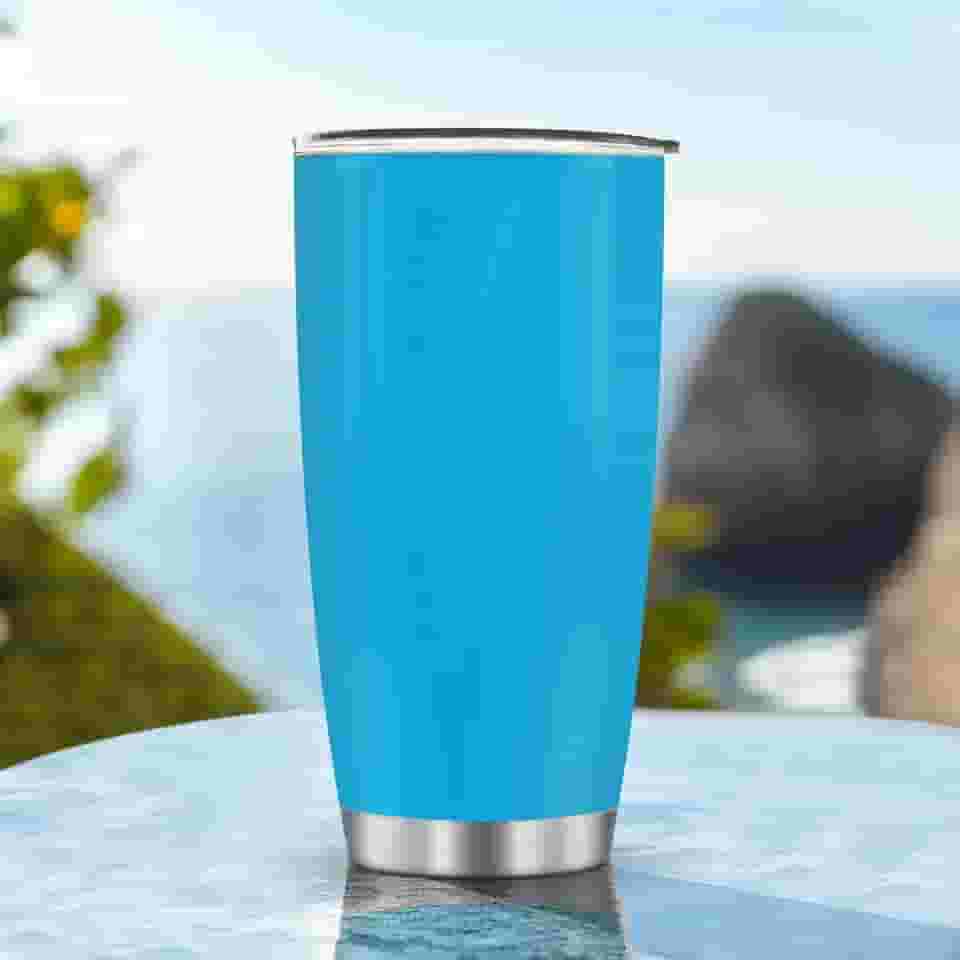 Copos isolados de 590 ml Caneca Copo Elegante Presentes de Aniversário para Mulheres Mãe Meninas Acessórios Essenciais de Viagem Must Have Cold Iced Handle Deep Blue