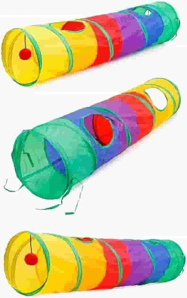 Brinquedo Interativo Para Gatos Pets Túnel Labirinto Colorido - NEXUS MARKET