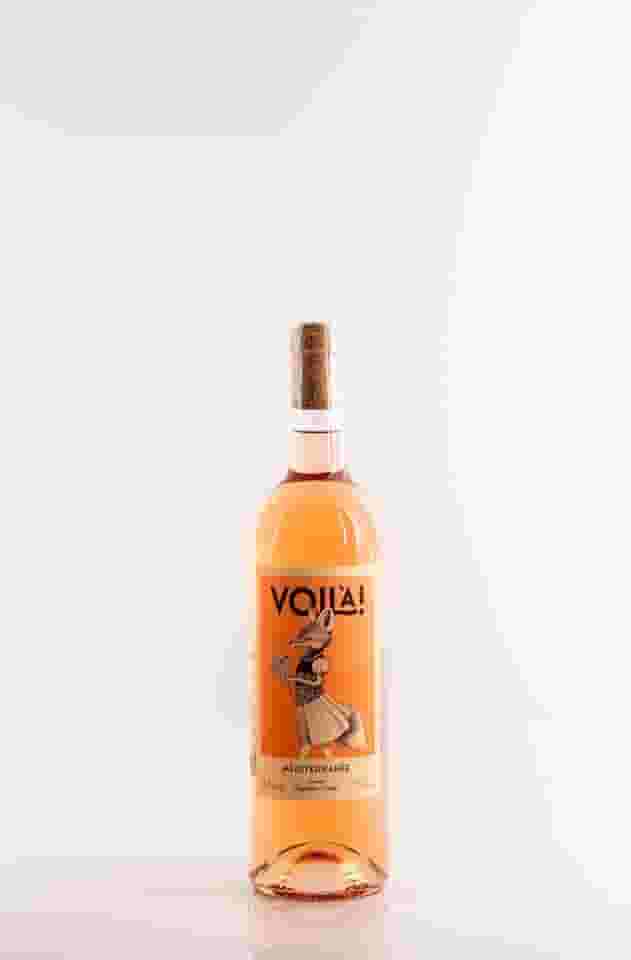 Vinho Rose Voila Mediterranee IGP 2023 Provence, França Seco, Elegante e Refrescante, Aromas Florais e Frutas Vermelhas 750ml