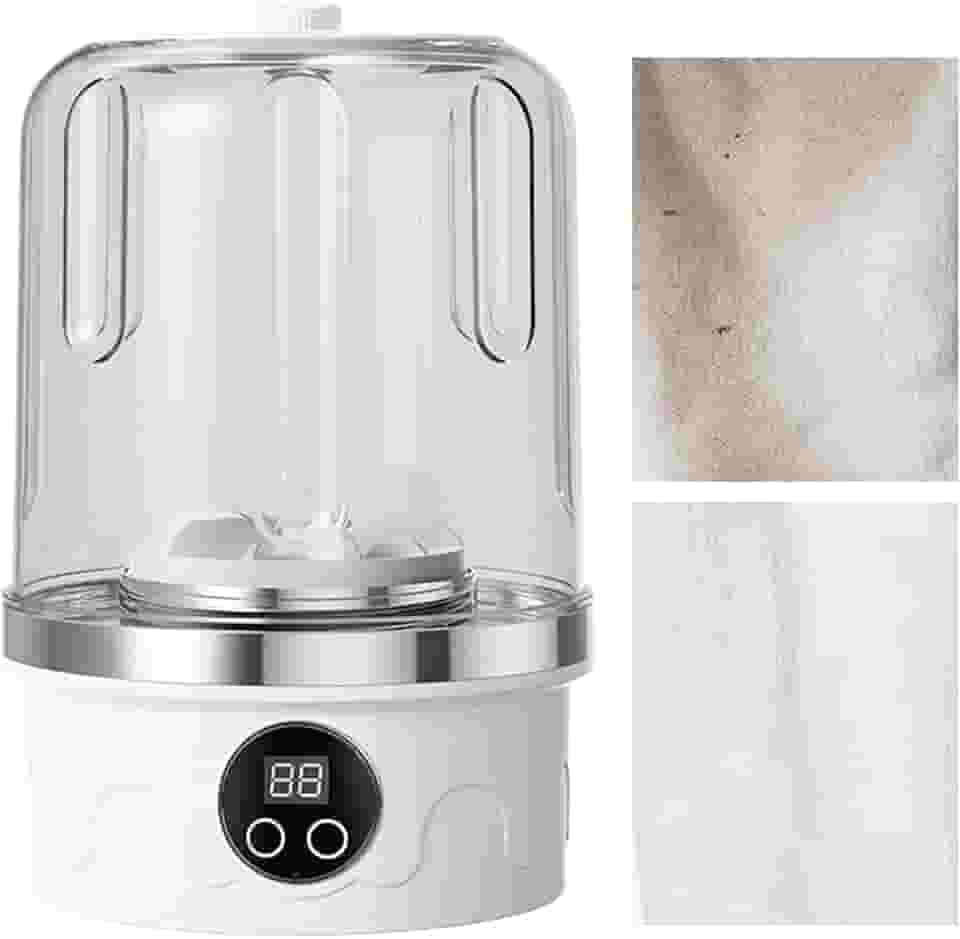 de roupas íntimas, mini máquina de lavar | portátil silenciosa e eficiente com 3 modos para meias, toalhas, tecidos delicados, roupas de bebê