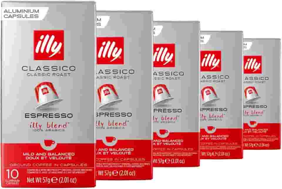 50 Cápsulas para Nespresso, Café Italiano Illy, Clássico