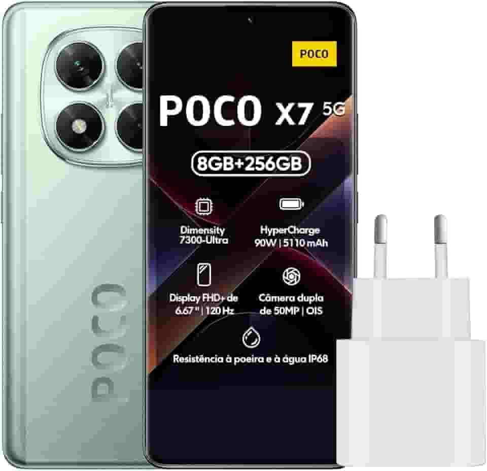 Smartphone Xiaomi Poco X7 5G NFC 8GB RAM 256GB ROM[24095PCADG] (GREEN, 8+256)
