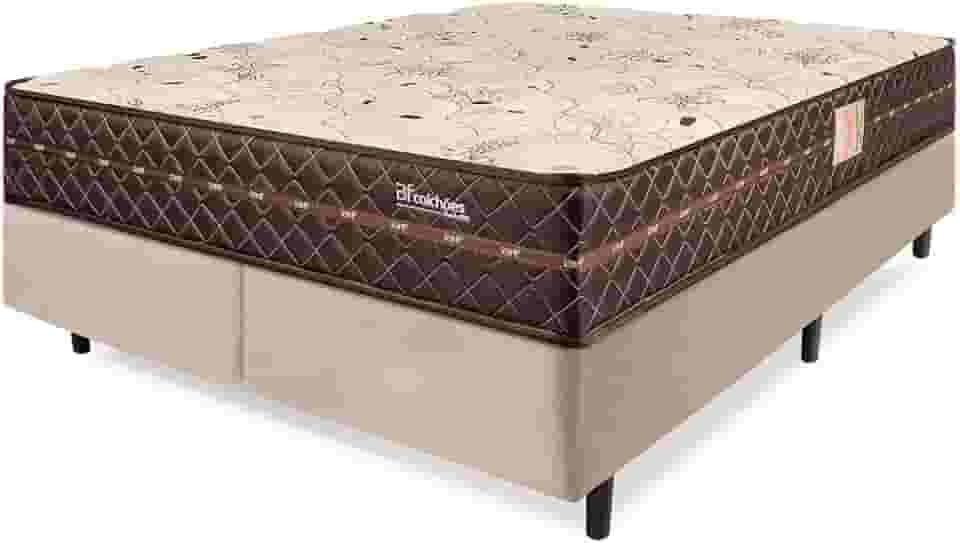 Cama Box Colchão King Firme Espuma D33 Antialérgico Certificado 193x203x54cm - BF Colchões