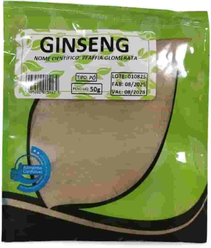 Chá Ginseng em Pó 50g – Natural para Chás e Preparações