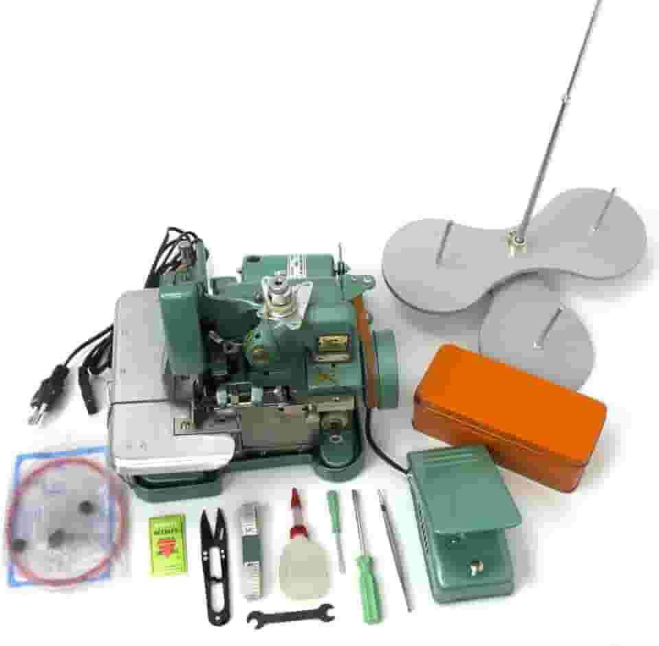 Máquina de costura Overlock semi industrial,1 Agulha, 3 Fios,+-110v