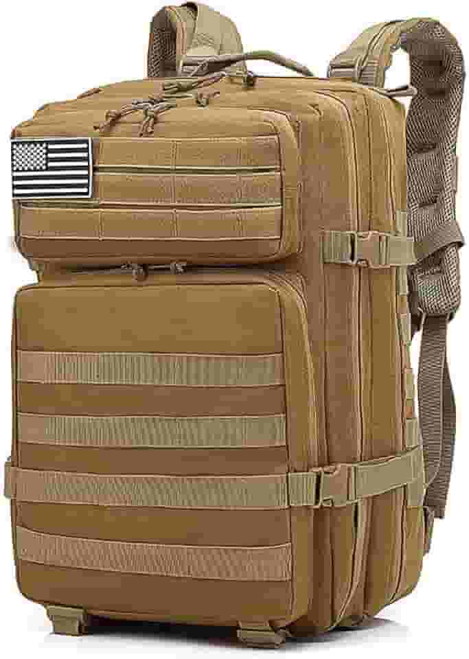 Mochilas Táticas Militares para Homens Molle Daypack 45L Grande Bolsa, Mochila De Emergência De Para Caça, Caminhadas, Acampamentos e Atividade Ao Ar Livre