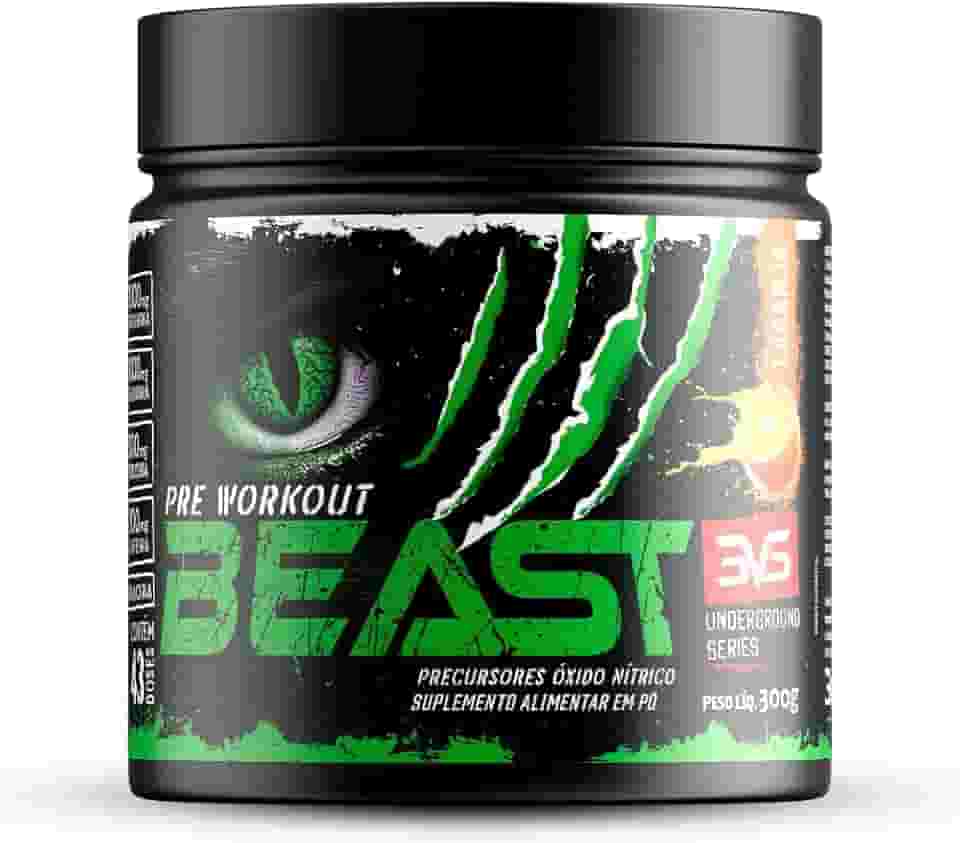 3VS Nutrition Pré-Treino Beast 300g Sabor Laranja