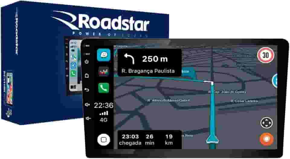 Central Multimídia Roadstar RS-915BR Prime Android Carplay 9 Polegadas